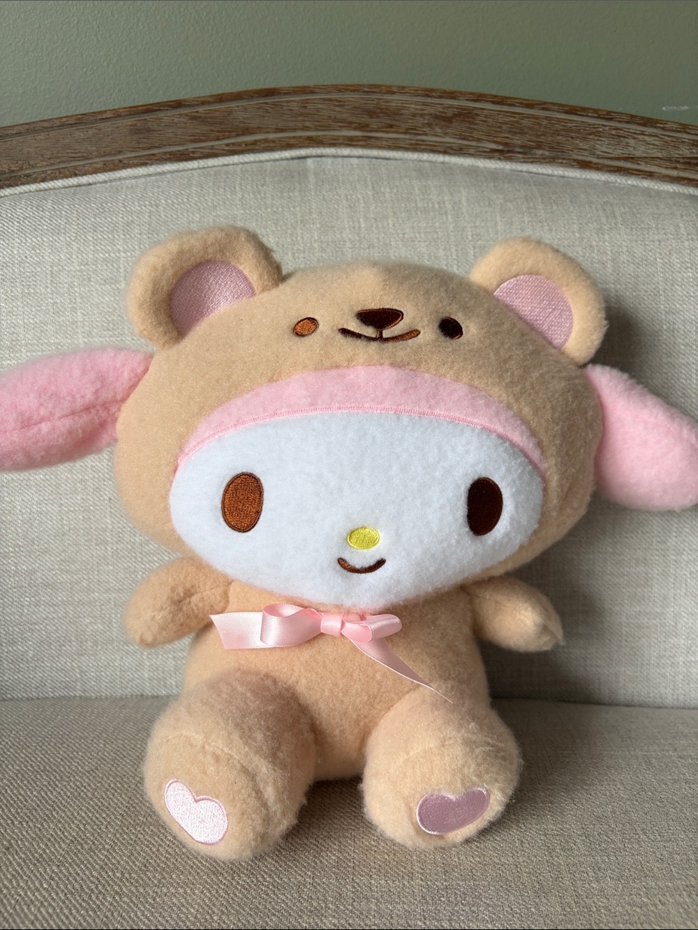 Sanrio My Melody 11.8 in Plush Toy Wool Boa Bear NWT - Picture 6 of 6